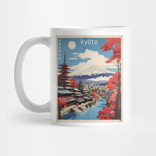 Kyoto Japan Vintage Poster Tourism 2 Mug